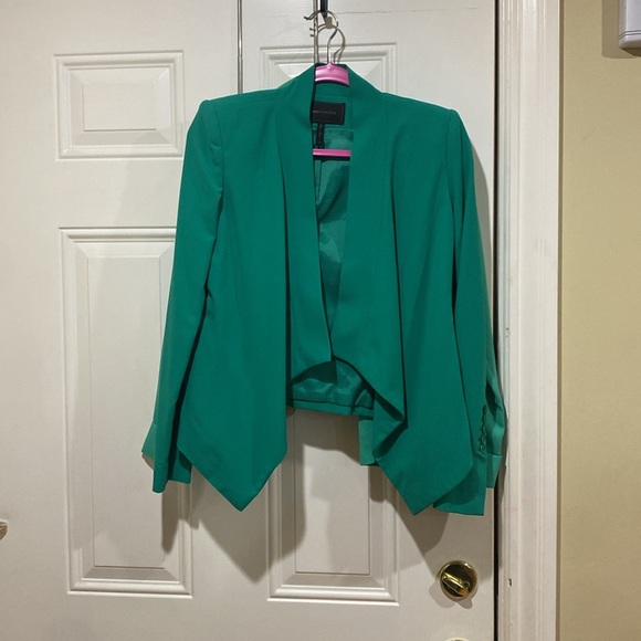 New BCBGMaxAzria Emerald Green Abree Blazer jacket - Picture 3 of 9